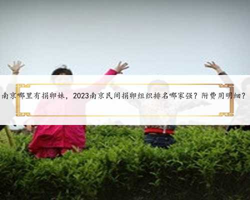 南京哪里有捐卵妹，2023南京民间捐卵组织排名哪
